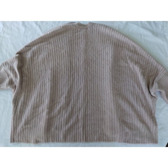 Barefoot Dreams CozyChic Lite Ribbed Shrug Sweater Cardigan Light Pink Womens 2X - Picture 8 of 8